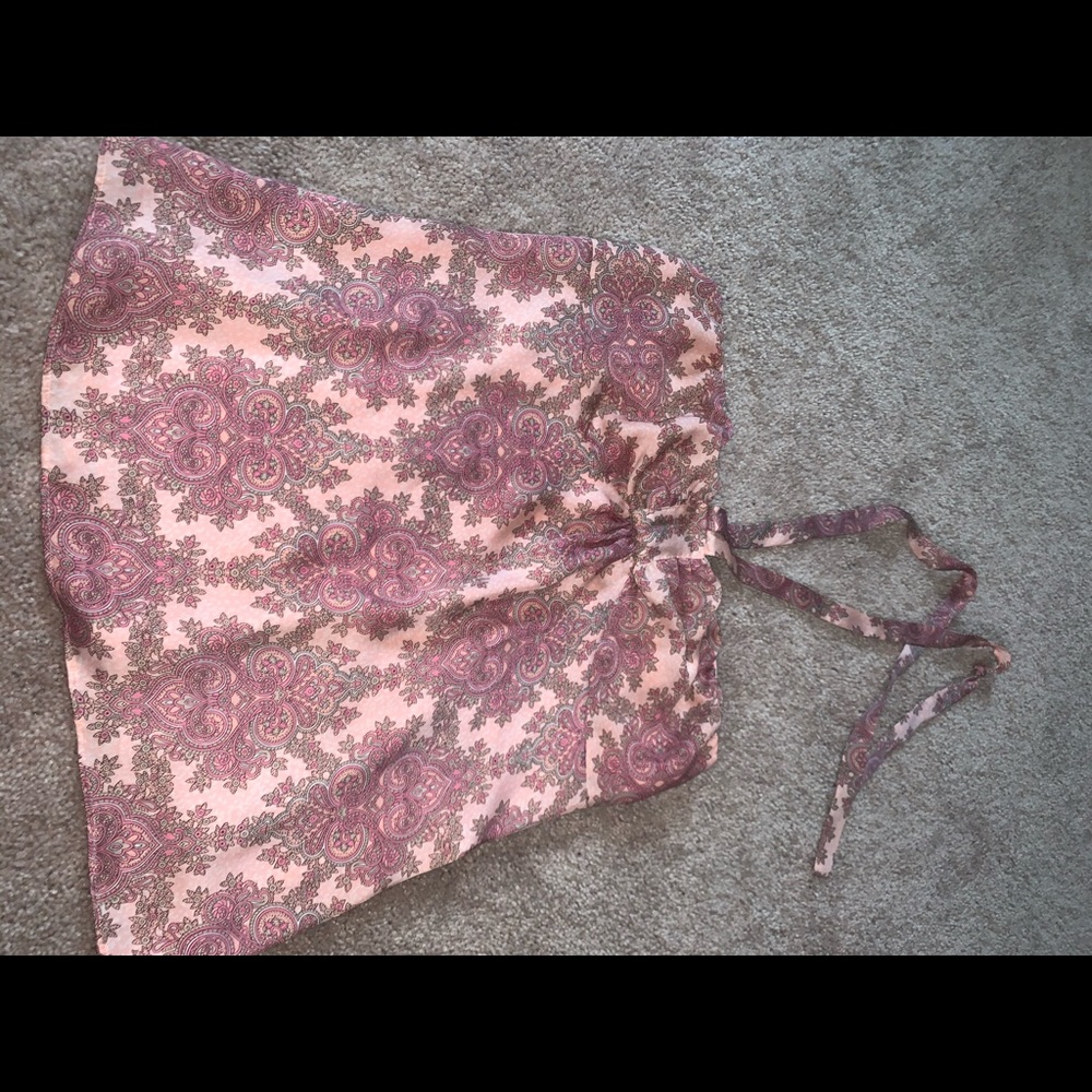 LOFT Strapless Paisley top